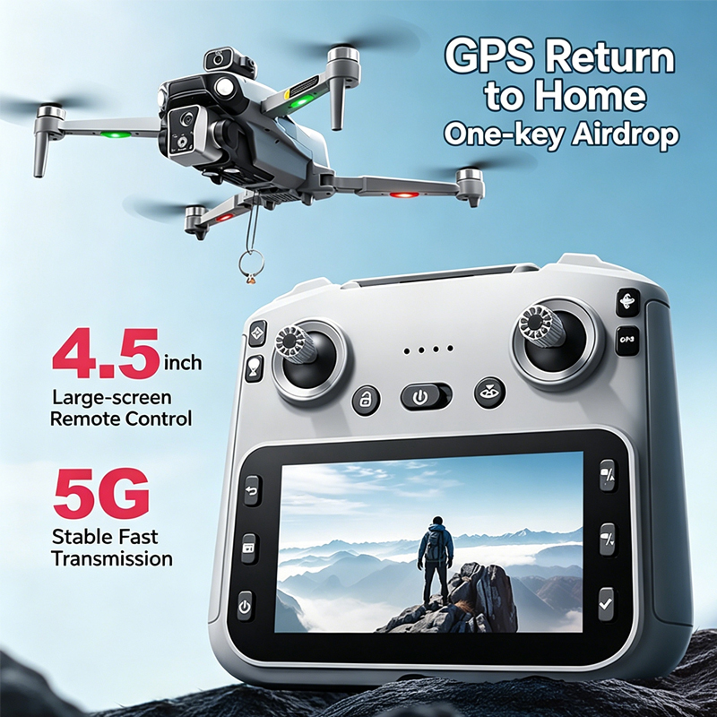 Drone Photogrammetry - Drone K19 MAX GPS 4K Kamera