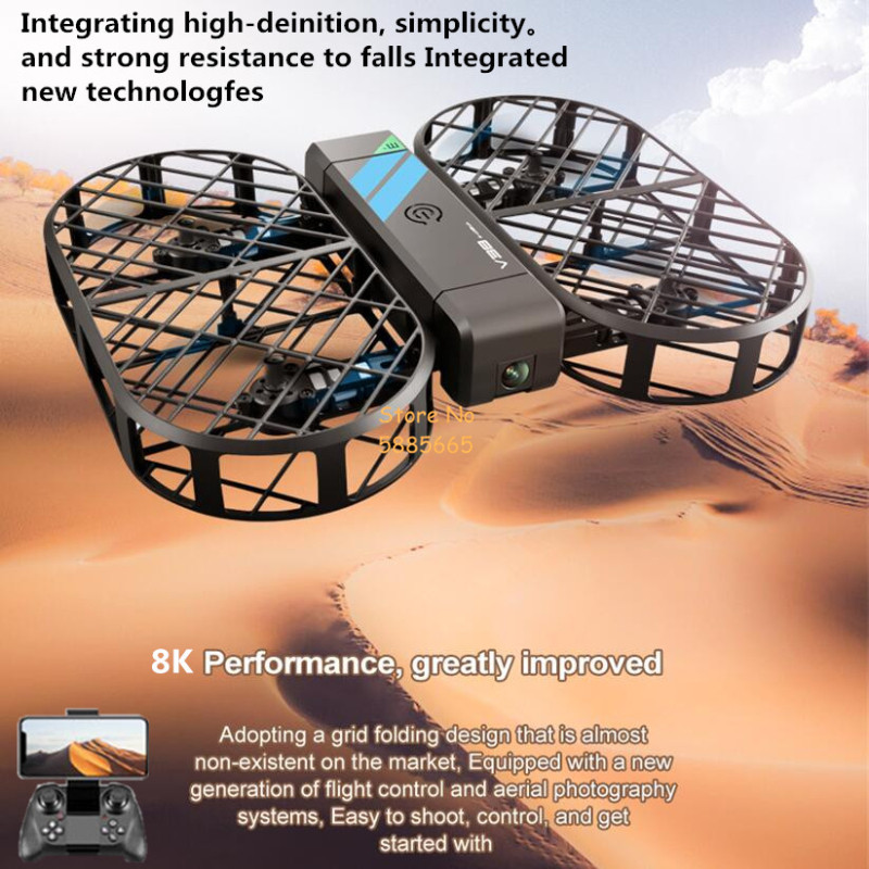 Kamera HD 8K 360 °   Perlindun - Drone Cinematic ulasan dan harga